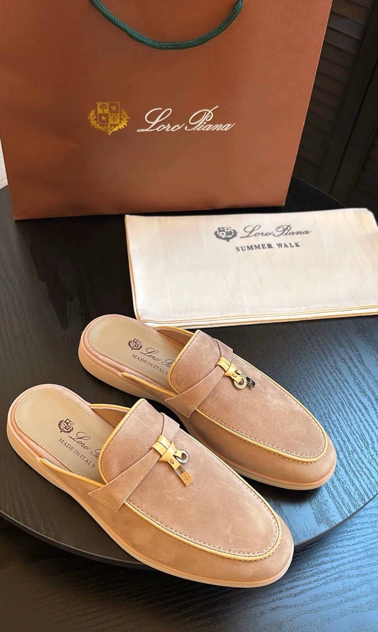 Loro Piana Babouche Charms Walk tofflor
